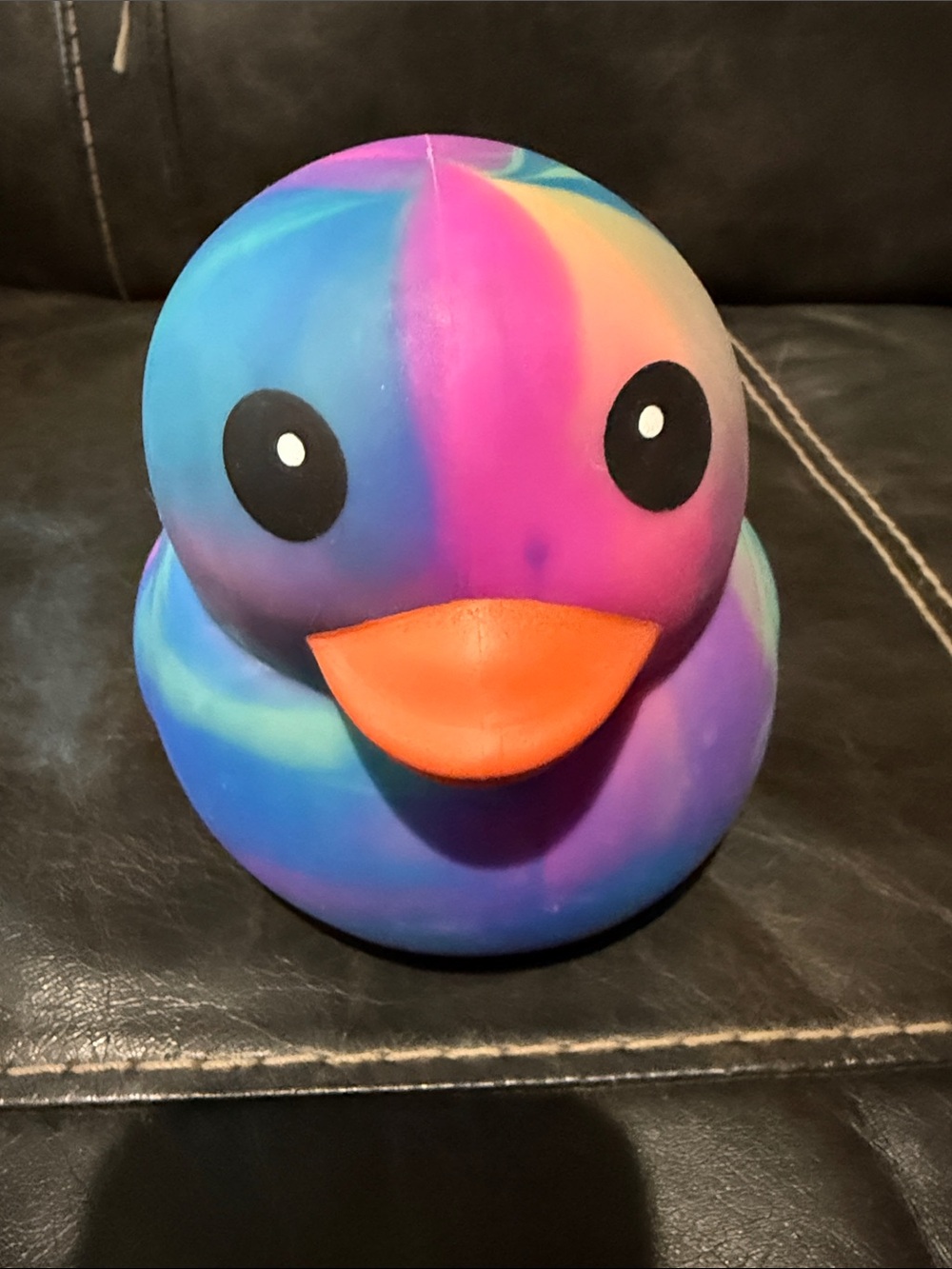 New Squeeezy Multicolor Squishy Duck Toy - Soft Silicone Enrichment- Amazing